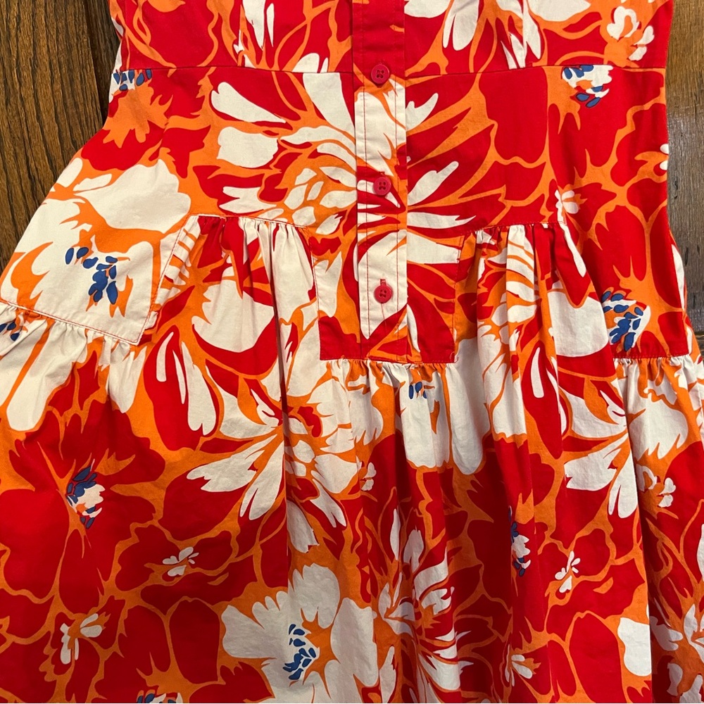 DVF Diane Von Furstenberg Poppy Drop Waist Button Down Dress, 4 - Picture 4 of 11
